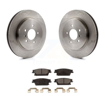 Rear Disc Brake Rotors And Ceramic Pads Kit For Cadillac CTS STS K8T-101654