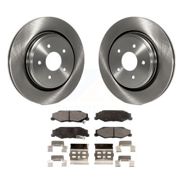 Rear Disc Brake Rotors And Ceramic Pads Kit For Chevrolet Corvette Cadillac XLR K8T-101657