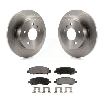 Rear Disc Brake Rotors And Ceramic Pads Kit For 2006-2011 Buick Lucerne Cadillac DTS K8T-101658