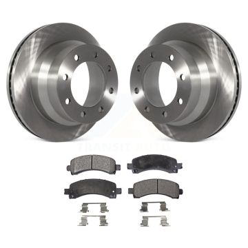 Rear Disc Brake Rotors And Ceramic Pads Kit For Chevrolet Express 4500 K8T-101668