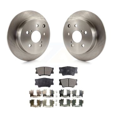 Rear Disc Brake Rotors And Ceramic Pads Kit For Toyota Matrix Pontiac Vibe K8T-101670