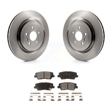 Rear Disc Brake Rotors And Ceramic Pads Kit For 2015 Cadillac CTS 6.2L K8T-101675