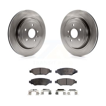 Rear Disc Brake Rotors And Ceramic Pads Kit For Cadillac CTS K8T-101677