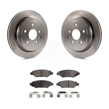 Rear Disc Brake Rotors And Ceramic Pads Kit For Chevrolet Camaro Cadillac CTS K8T-101679