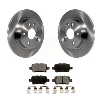 Rear Brake Rotors Ceramic Pad Kit For 2016 Chevrolet Cruze With 268mm Diameter Rotor K8T-101684