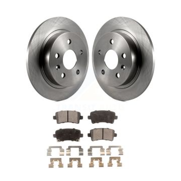 Rear Disc Brake Rotor & Ceramic Pad Kit For Chevrolet Malibu Buick Regal LaCrosse Limited K8T-101687