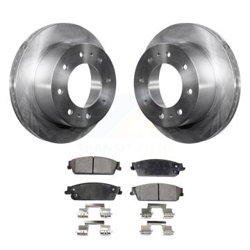 Rear Disc Brake Rotors And Ceramic Pads Kit For 2011 Chevrolet Silverado 1500 Hybrid K8T-101688