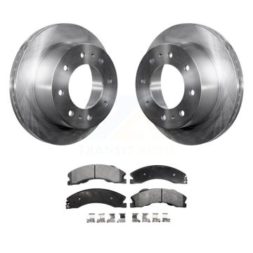 Rear Brake Rotor Ceramic Pad Kit For GMC Chevrolet Sierra 2500 HD Silverado 3500 Suburban K8T-101689