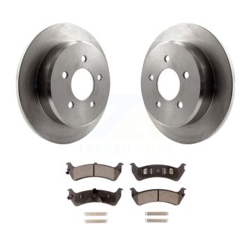 Rear Disc Brake Rotors Ceramic Pad Kit For Ford Ranger Explorer Sport Mercury Mountaineer K8T-101699