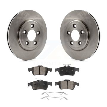 Rear Disc Brake Rotor & Ceramic Pad Kit For Jaguar Vanden Plas XJ8 To Chassis/VIN #G49700 K8T-101710