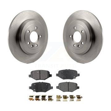 Rear Disc Brake Rotors & Ceramic Pad Kit For 2015 Ford Explorer Without Heavy Duty Brakes K8T-101744