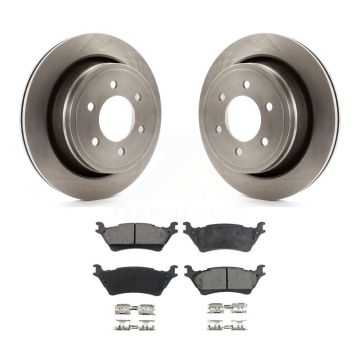 Rear Disc Brake Rotors And Ceramic Pads Kit For Ford F-150 K8T-101748