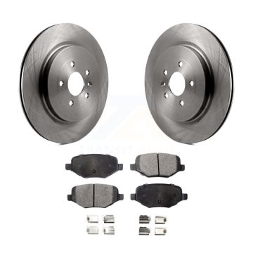 Rear Brake Rotor Ceramic Pad Kit For Ford Explorer Police Interceptor Utility Lincoln MKS K8T-101750