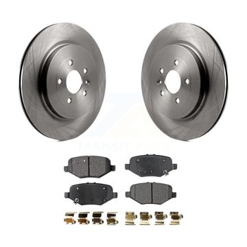Rear Brake Rotor & Ceramic Pad Kit For Ford Explorer Flex Taurus Police Interceptor Sedan K8T-101751
