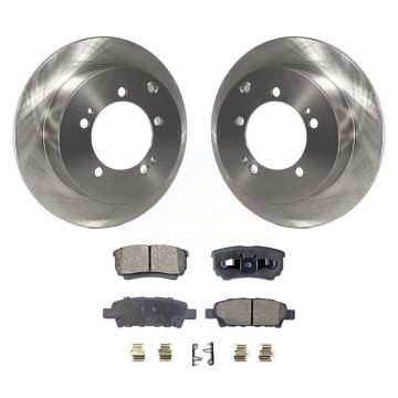 Rear Disc Brake Rotors And Ceramic Pads Kit For Mitsubishi Lancer Outlander K8T-101763
