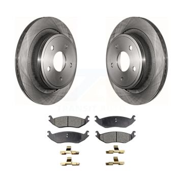 Rear Disc Brake Rotor & Ceramic Pad Kit For Ram 1500 Classic Dodge Durango Chrysler Aspen K8T-101770
