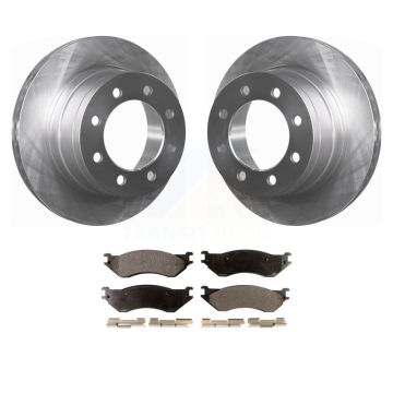 Rear Disc Brake Rotors And Ceramic Pads Kit For Dodge Ram 1500 3500 2500 K8T-101773