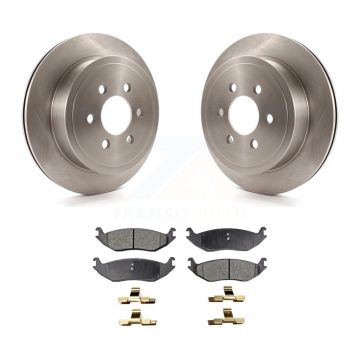 Rear Disc Brake Rotors And Ceramic Pads Kit For 2003 Dodge Durango K8T-101774