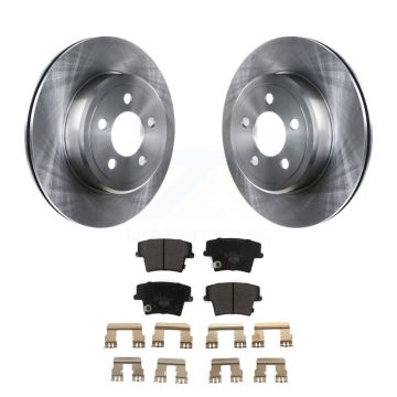 Rear Disc Brake Rotors & Ceramic Pad Kit For Dodge Chrysler 300 Charger Challenger Magnum K8T-101779