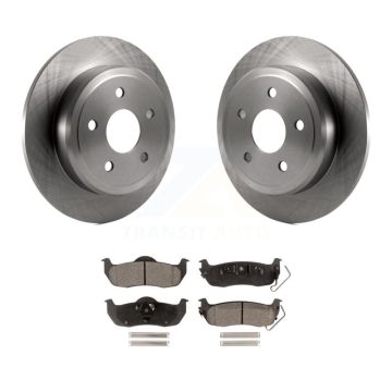 Rear Disc Brake Rotors And Ceramic Pads Kit For Jeep Grand Cherokee Commander K8T-101780