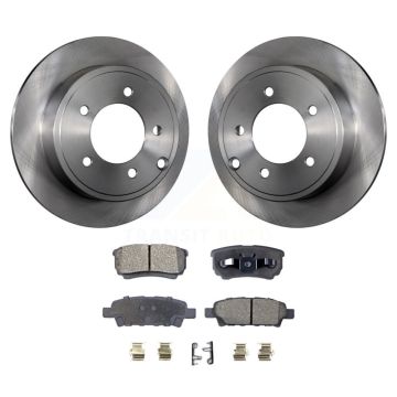 Rear Brake Rotors & Ceramic Pad Kit For Jeep Mitsubishi Lancer Patriot Dodge Chrysler 200 K8T-101784