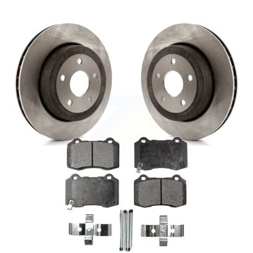 Rear Disc Brake Rotors And Ceramic Pads Kit For 2006-2010 Jeep Grand Cherokee SRT8 K8T-101786