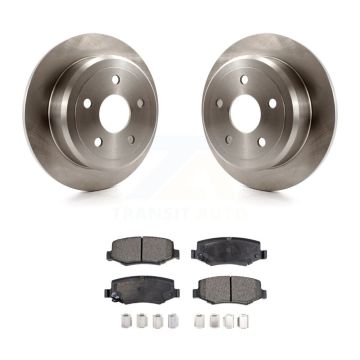 Rear Disc Brake Rotors And Ceramic Pads Kit For Jeep Wrangler JK K8T-101787