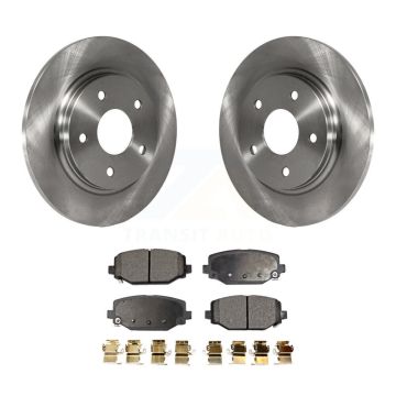 Rear Brake Rotor Ceramic Pad Kit For Dodge Grand Caravan With Single Piston Front Caliper K8T-101795