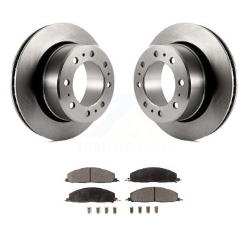 Rear Disc Brake Rotors And Ceramic Pads Kit For Ram 3500 2500 1500 Dodge K8T-101797