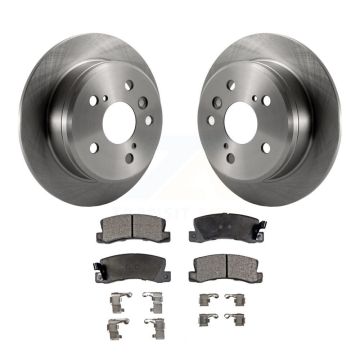 Rear Disc Brake Rotors And Ceramic Pads Kit For Toyota Camry Solara Lexus ES300 K8T-101814