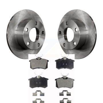 Rear Disc Brake Rotors And Ceramic Pads Kit For Volkswagen Passat Audi A6 K8T-101822