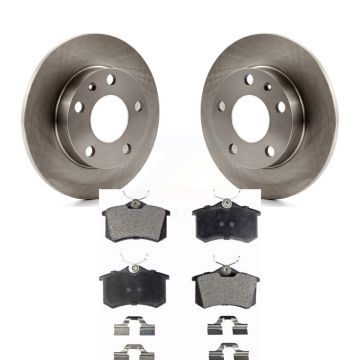 Rear Disc Brake Rotors And Ceramic Pads Kit For Audi A4 S4 With 245mm Diameter Rotor K8T-101824