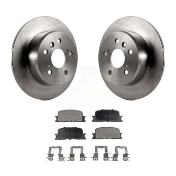 Rear Disc Brake Rotors And Ceramic Pads Kit For 2001-2003 Toyota Highlander FWD K8T-101827