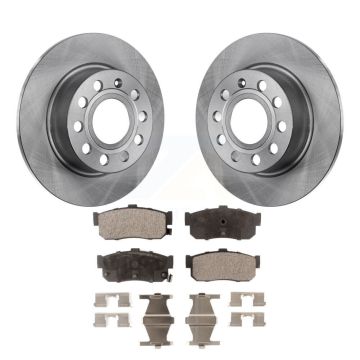 Rear Disc Brake Rotors And Ceramic Pads Kit For Nissan Maxima INFINITI I30 K8T-101828