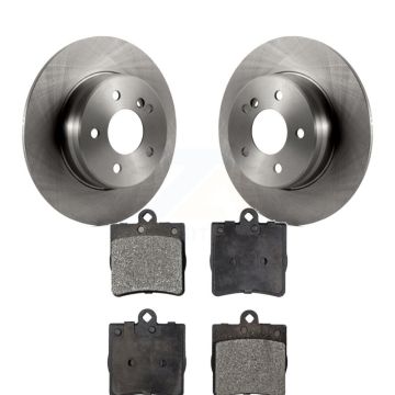 Rear Brake Rotors & Ceramic Pad Kit For 2007-2008 Mercedes-Benz SLK280 With Sport Package K8T-101838