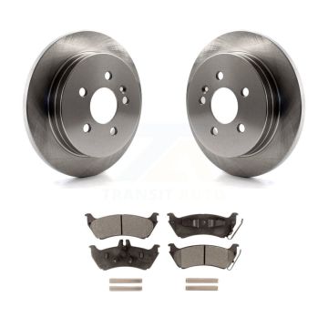Rear Disc Brake Rotors And Ceramic Pads Kit For Mercedes-Benz ML320 ML350 ML430 K8T-101843