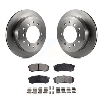 Rear Disc Brake Rotor & Ceramic Pad Kit For Toyota 4Runner FJ Cruiser Sequoia Lexus GX470 K8T-101846