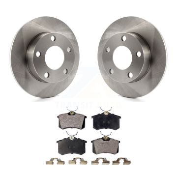 Rear Disc Brake Rotors And Ceramic Pads Kit For Volkswagen Passat Audi A4 Quattro K8T-101852