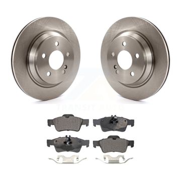 Rear Disc Brake Rotors And Ceramic Pads Kit For 2003-2006 Mercedes-Benz S430 S500 AWD K8T-101864