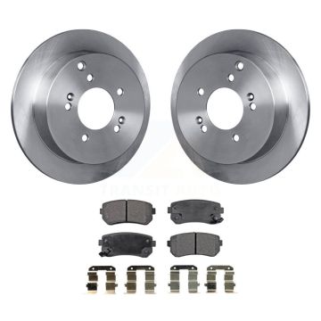 Rear Disc Brake Rotors And Ceramic Pads Kit For Hyundai Tucson Kia Sportage AWD K8T-101873