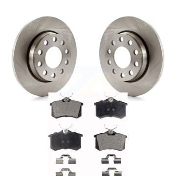 Rear Disc Brake Rotors Ceramic Pad Kit For Audi A4 Quattro With 255mm Diameter Rotor K8T-101879