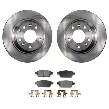 Rear Brake Rotor Ceramic Pad Kit For Ford Fusion Mazda 6 Lincoln MKZ Zephyr Mercury Milan K8T-101894