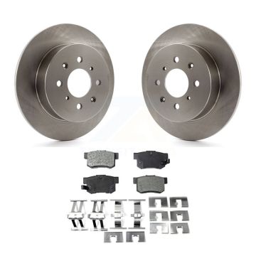 Rear Disc Brake Rotors And Ceramic Pads Kit For Honda Civic Acura EL K8T-101896