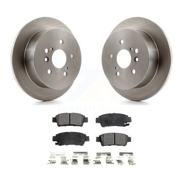 Rear Disc Brake Rotors And Ceramic Pads Kit For 2004-2010 Toyota Sienna K8T-101904