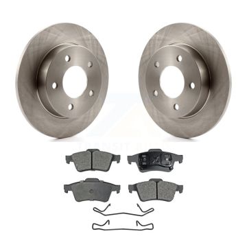 Rear Disc Brake Rotors And Ceramic Pads Kit For 2004-2005 Mazda 3 2.0L K8T-101913