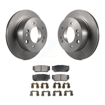 Rear Disc Brake Rotors And Ceramic Pads Kit For 2003-2006 Kia Sorento K8T-101920