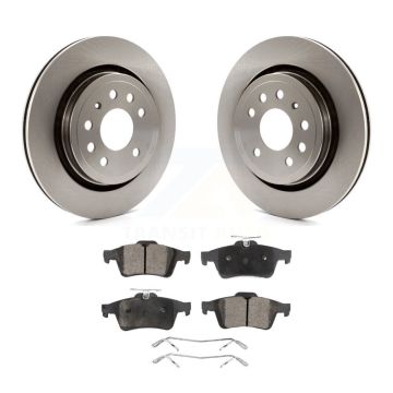 Rear Disc Brake Rotors And Ceramic Pads Kit For Saab 9-3 9-3X With Vented Rotor K8T-101921