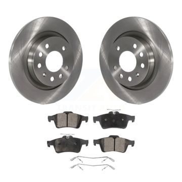 Rear Disc Brake Rotors And Ceramic Pads Kit For Saab 9-3 9-3X With Solid Rotor K8T-101923