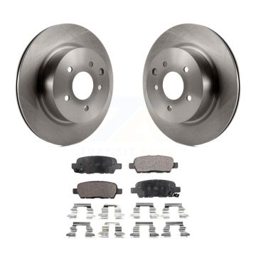 Rear Brake Rotors Ceramic Pad Kit For INFINITI Nissan Maxima G37 QX50 EX35 370Z G35 M35 Z K8T-101925