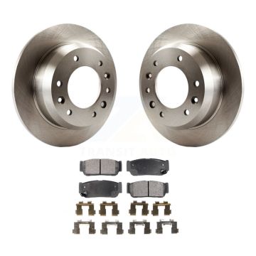 Rear Disc Brake Rotors And Ceramic Pads Kit For Hyundai Entourage Kia Sedona To 04/27/06 K8T-101957
